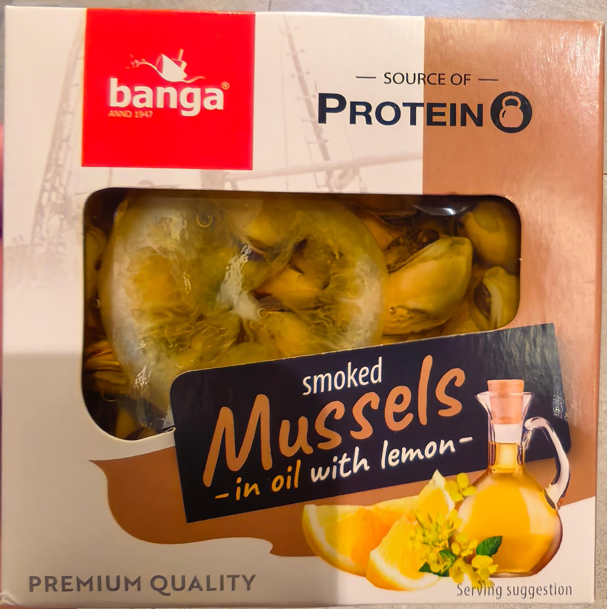 BANGA烟熏油浸青口加柠檬